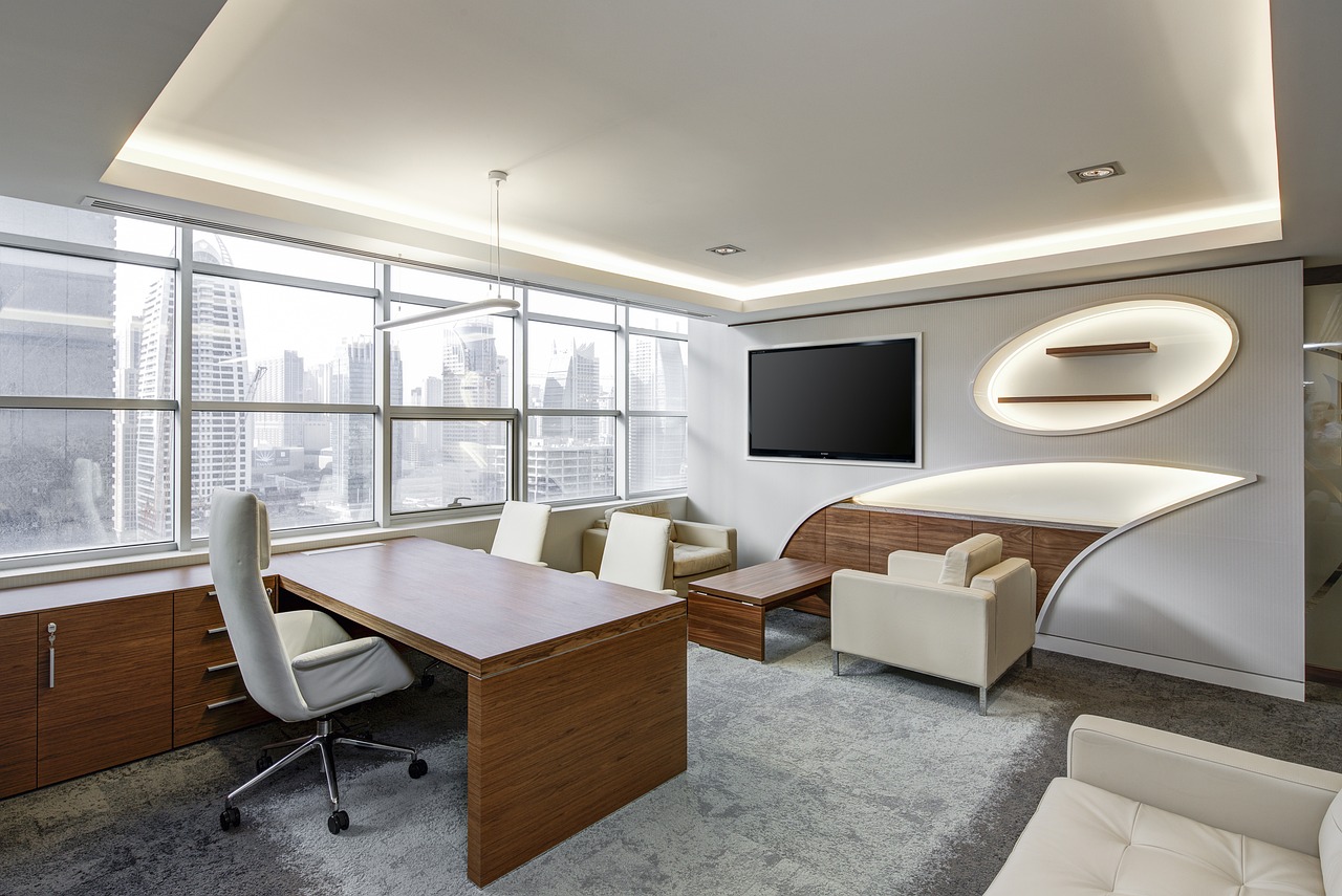 Modulaire kast die als bureau en bank dient. Modulaire kast die als bureau en bank dient.