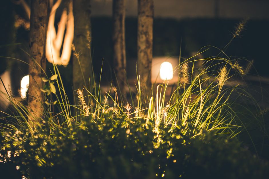 Gerecyclede lantaarn verlicht eco-vriendelijke feestomgeving.